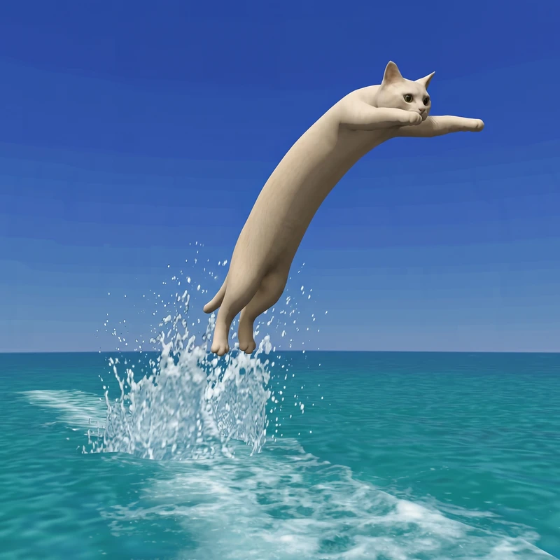 Looong cat meme