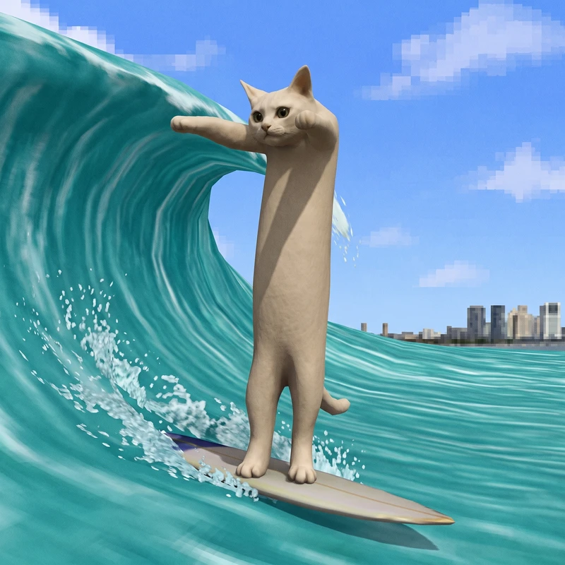 Looong cat meme